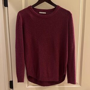 Pink Clover Maroon Crew Neck Sweater